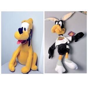 Lot of 2 VTG Nanci Warner Brothers Looney Tunes Daphne Duck & Pluto